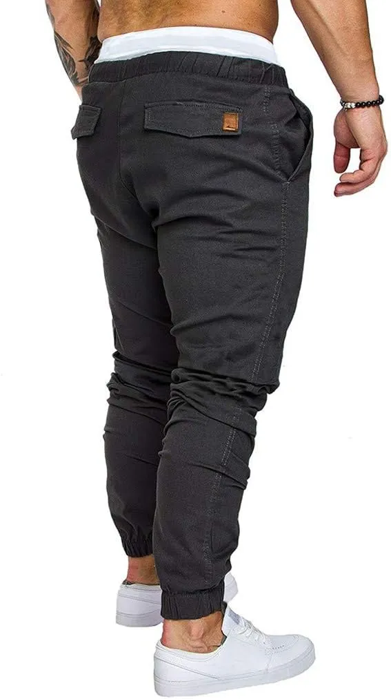 Mens Punk Pants Slim Fit Cargo Pants for Men Plus Size Cargo Pants Men Winter Sweat Pants Men School Pants Men