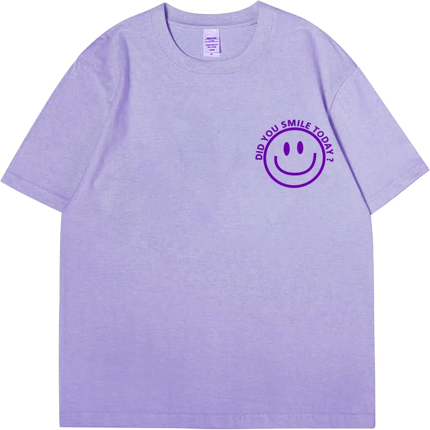 Men's T Shirts Smile Face Graphic Tees Oversized Tshirts Heavyweight Athletic Workout Short Sleeve Cotton Tops
