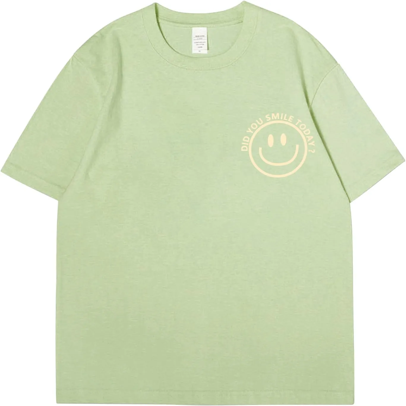 Men's T Shirts Smile Face Graphic Tees Oversized Tshirts Heavyweight Athletic Workout Short Sleeve Cotton Tops