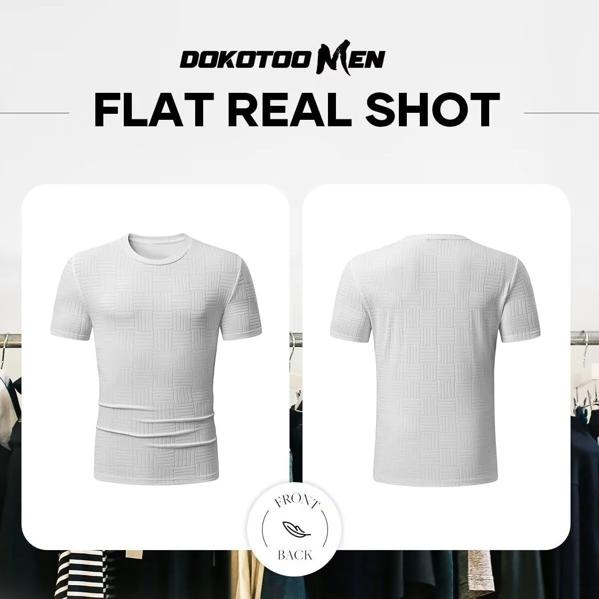 Men's T Shirts Summer Crewneck Tee Shirts Casual Textured Short Sleeve Pullover Tshirts