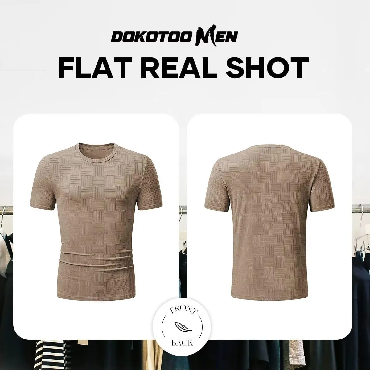 Men's T Shirts Summer Crewneck Tee Shirts Casual Textured Short Sleeve Pullover Tshirts