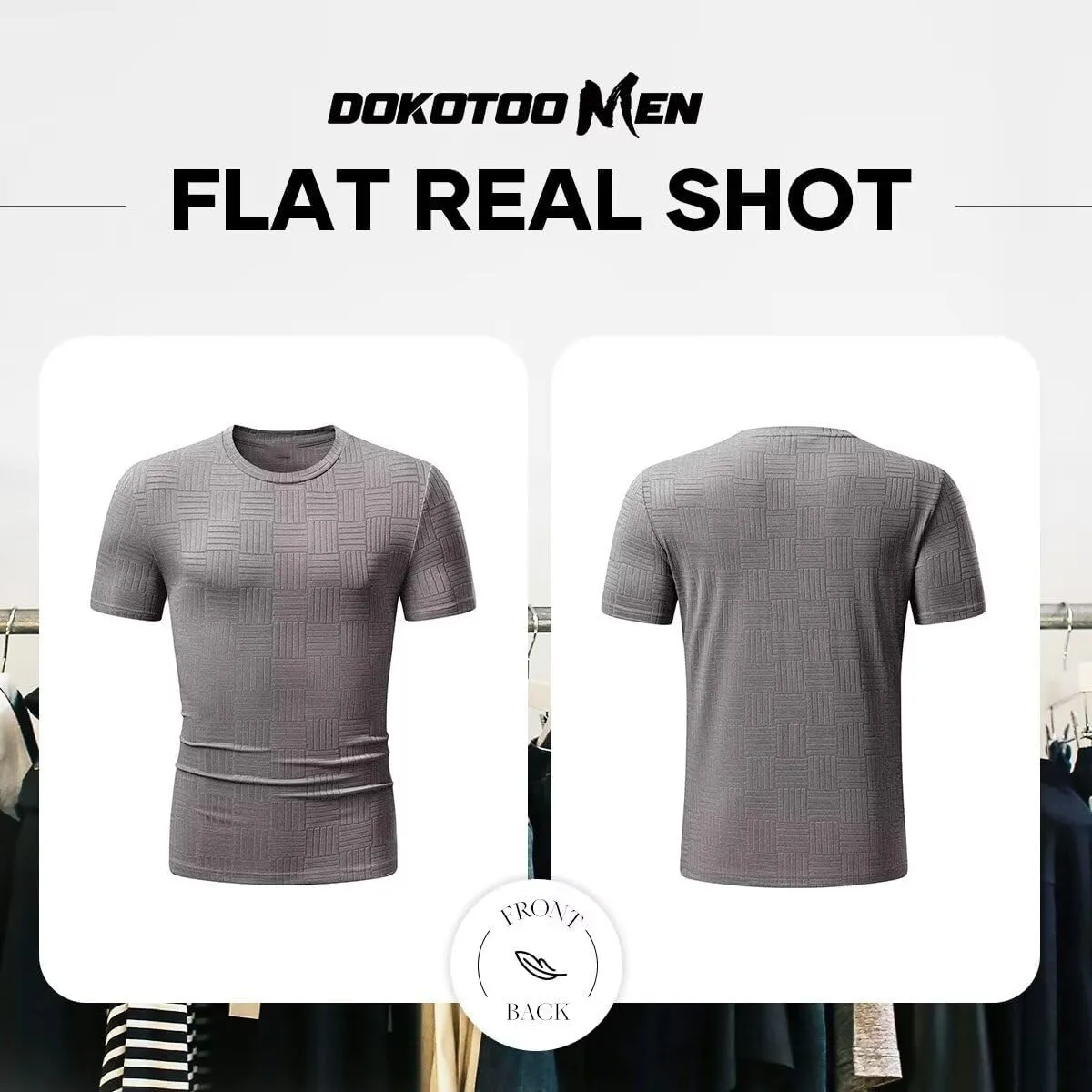 Men's T Shirts Summer Crewneck Tee Shirts Casual Textured Short Sleeve Pullover Tshirts