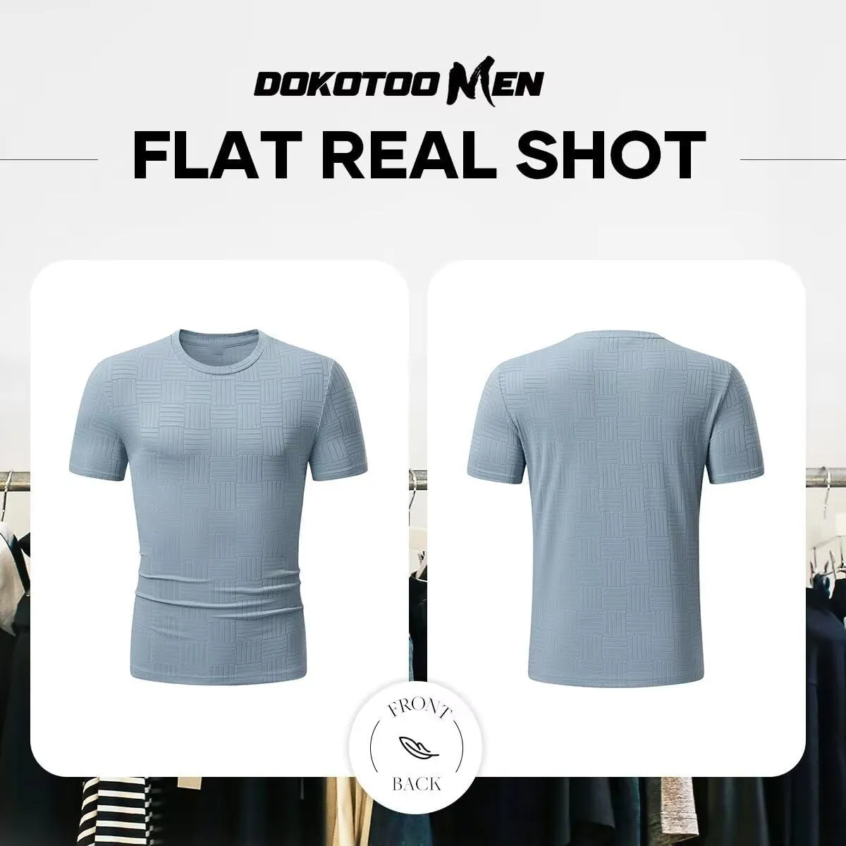 Men's T Shirts Summer Crewneck Tee Shirts Casual Textured Short Sleeve Pullover Tshirts