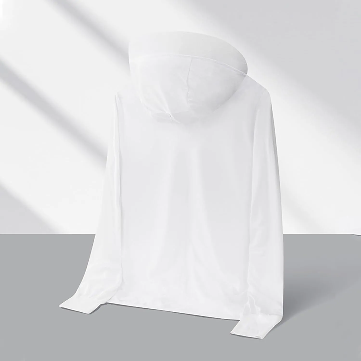 Mens UPF 50  Light Jacket Full Zip Sun Protection Hoodies Long Sleeve Stretch Cooling Shirt Unisex UV Hooded Jackets