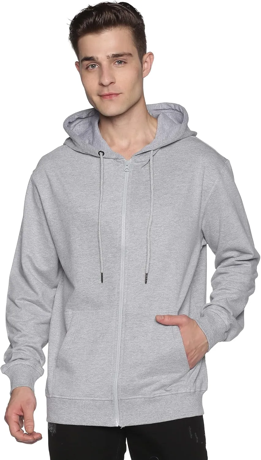 Mens Zip Up Hoodie of Cotton Fleece Heavyweight sweatshirt hoodie