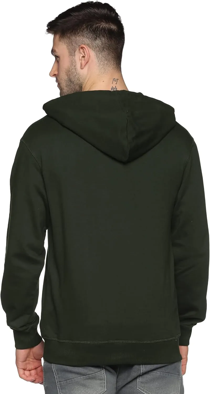 Mens Zip Up Hoodie of Cotton Fleece Heavyweight sweatshirt hoodie