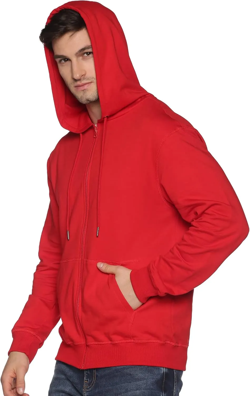 Mens Zip Up Hoodie of Cotton Fleece Heavyweight sweatshirt hoodie…