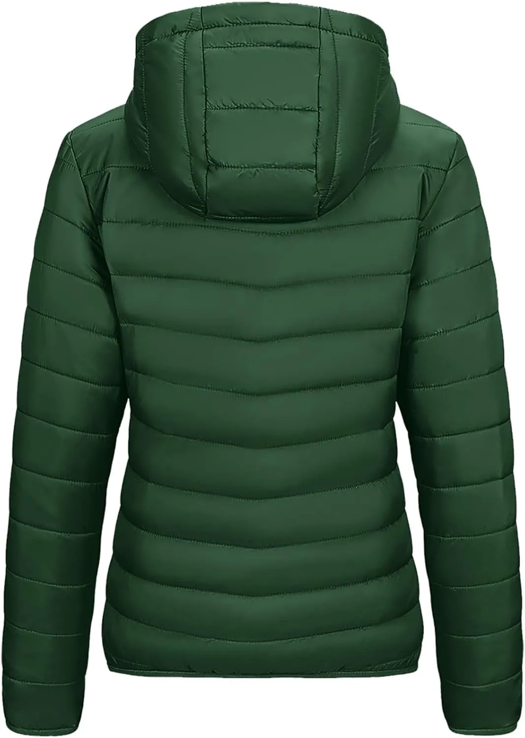 Packable Puffer Jacket Women Lightweight Winter Down Jacket with Hood Quilted Puffer Jacket Casual Full Zip Outerwear