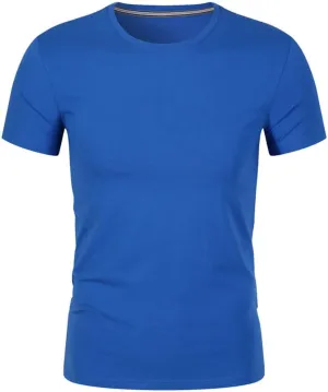 Solid Color Basic Athletic Workout Tees for Men, Short Sleeve Compression Muscle Tops Quick Dry Moisture-Wicking Shirts