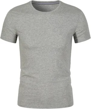 Solid Color Basic Athletic Workout Tees for Men, Short Sleeve Compression Muscle Tops Quick Dry Moisture-Wicking Shirts