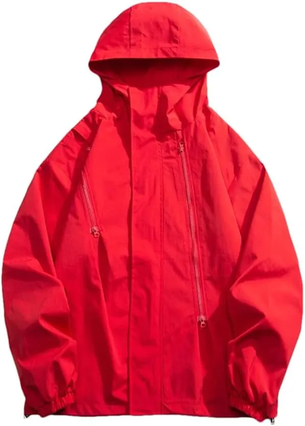 Spring Fashion Hooded Jacket Men's Casual Solid Color Loose Warm Jacket