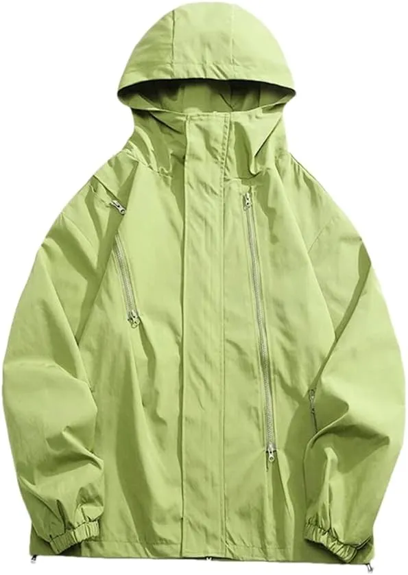 Spring Fashion Hooded Jacket Men's Casual Solid Color Loose Warm Jacket