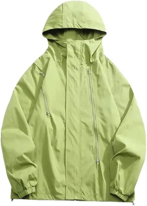 Spring Fashion Hooded Jacket Men's Casual Solid Color Loose Warm Jacket