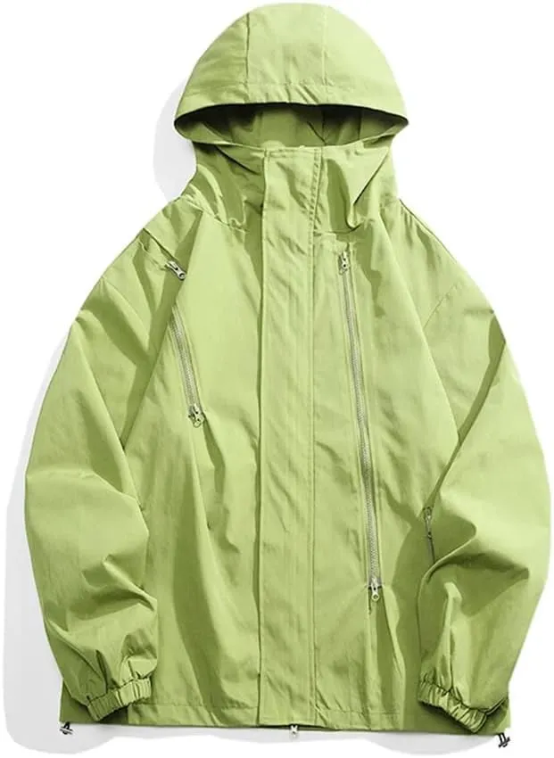 Spring Fashion Hooded Jacket Men's Casual Solid Color Loose Warm Jacket