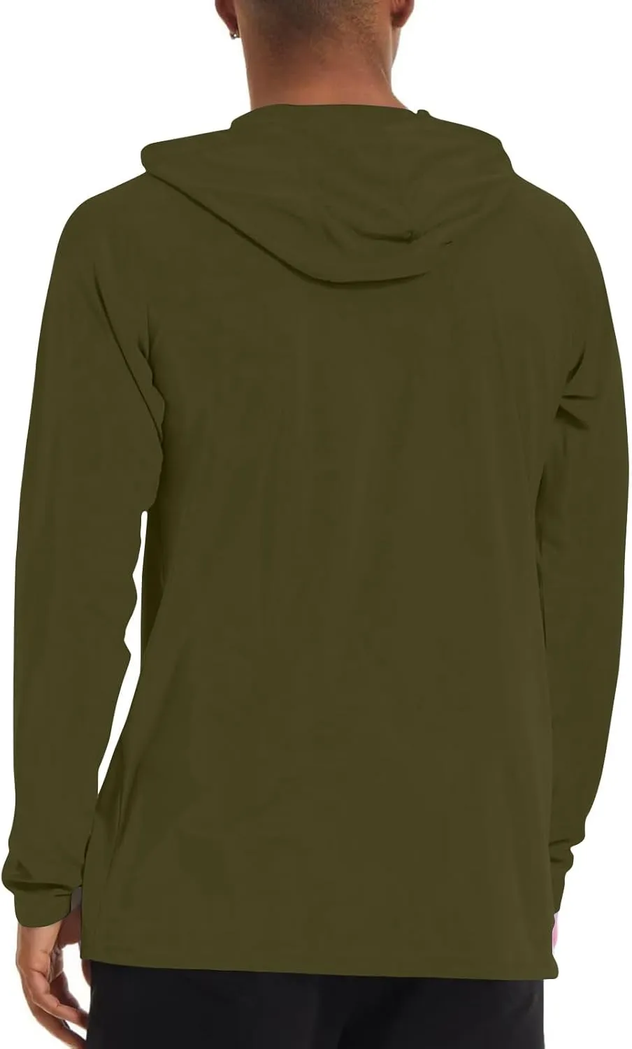 Sun Protection Shirts Men Long Sleeve Fishing Shirts Casual Lightweight Hoodie Breathable Athletic Hiking Tee Shirt