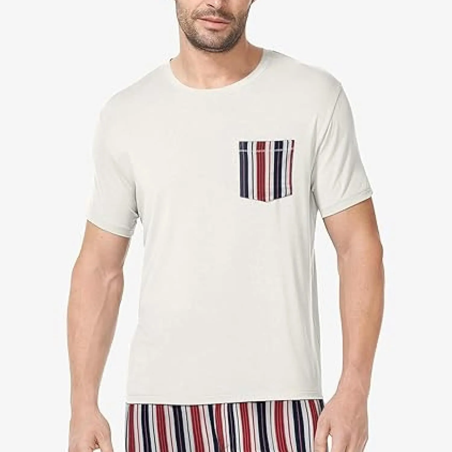 Tommy John Men's, Pajama Crew Neck Pocket Tee, Second Skin Fabric, Slim Modern Fit T-Shirt