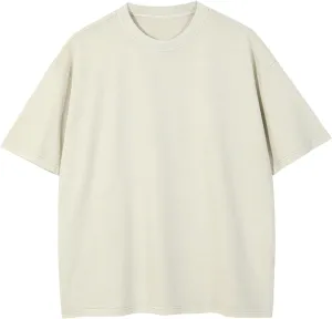 Vamtac Men's T-Shirts Classic Vintage Solid Oversized Cotton Baggy Casual Tees Gym Workout Tops Unisex