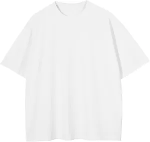 Vamtac Men's T-Shirts Classic Vintage Solid Oversized Cotton Baggy Casual Tees Gym Workout Tops Unisex