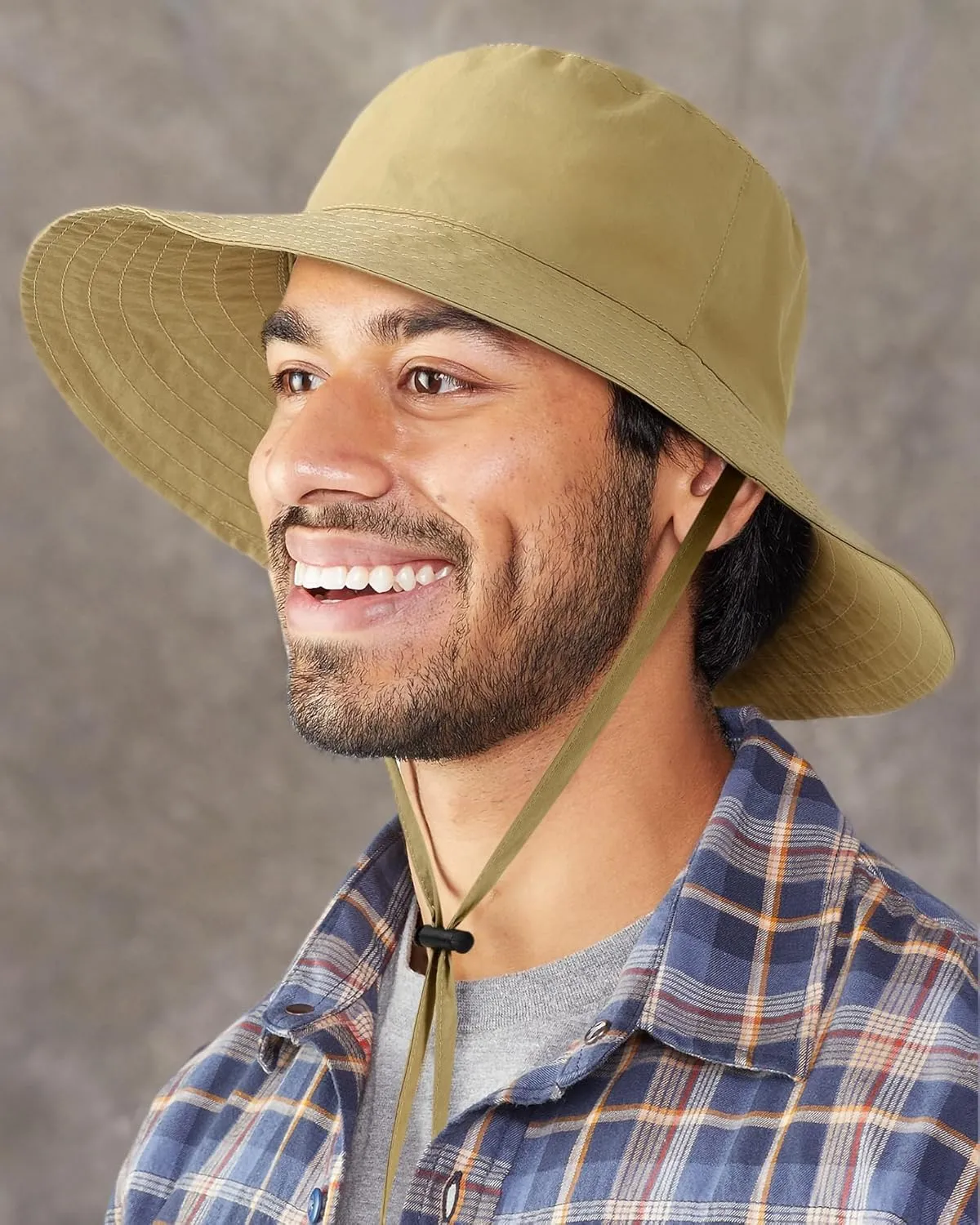 Waterproof Bucket Rain Hat for Men Women Wide Brim Sun Protection Packable Boonie Hat Outdoor Beach Safari Fishing Hat