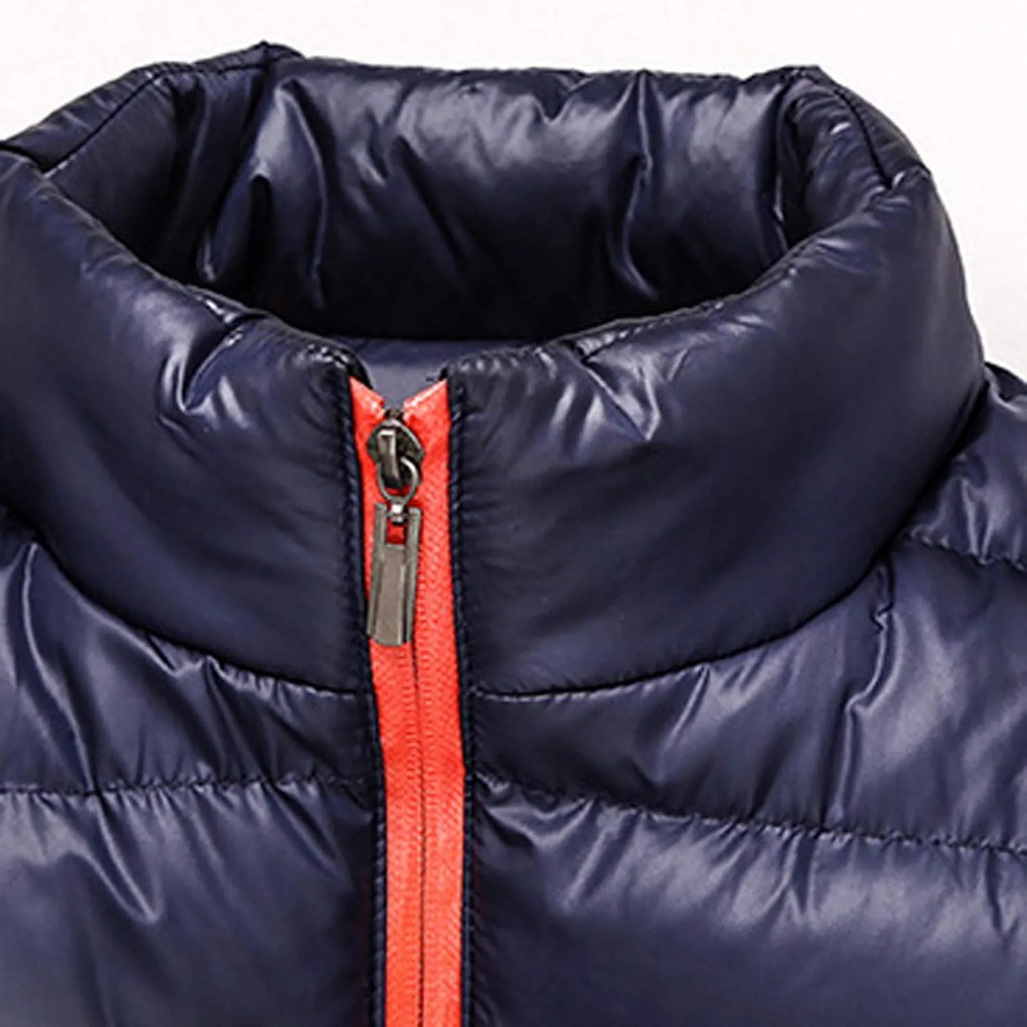 Winter Jackets for Men Packable Lightweight Zip up Puffer Jacket Quilted Down Jacket Plus Size Warm Coat with Pocket