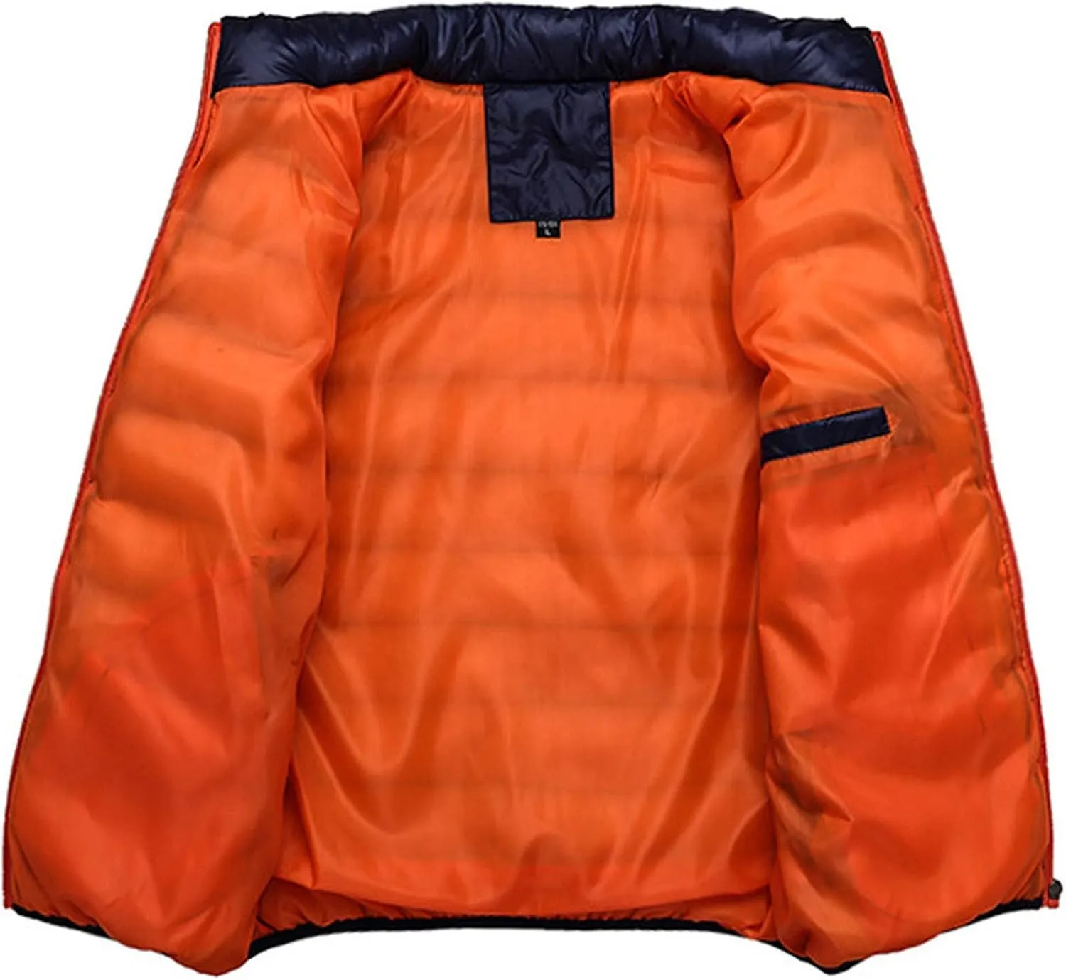 Winter Jackets for Men Packable Lightweight Zip up Puffer Jacket Quilted Down Jacket Plus Size Warm Coat with Pocket
