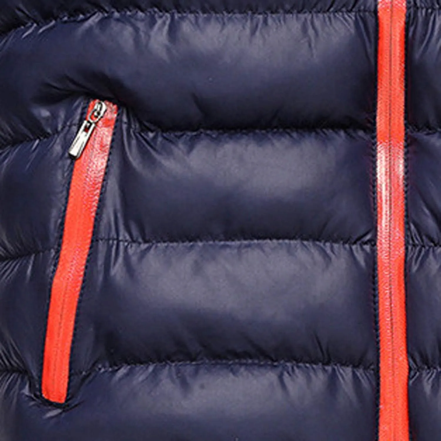 Winter Jackets for Men Packable Lightweight Zip up Puffer Jacket Quilted Down Jacket Plus Size Warm Coat with Pocket