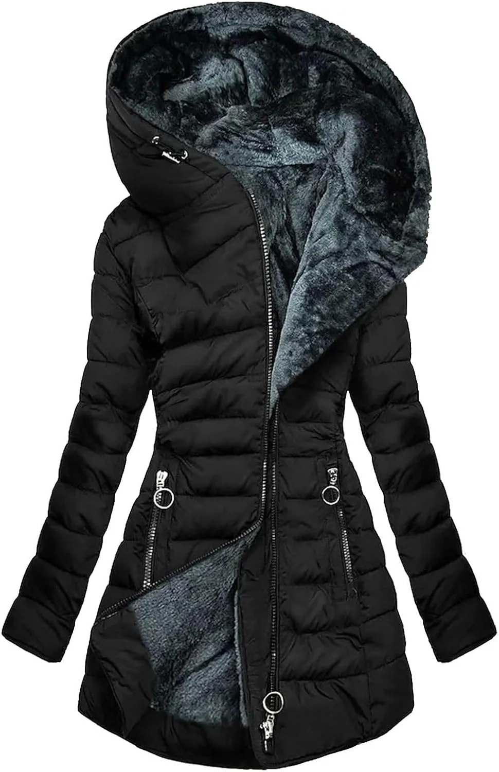 Womens Full Zip Up Hoodie Workout Sports Jacket Sweatshirt with Thumb Holes Slim Fit Long Sleeve Running Track Jacket