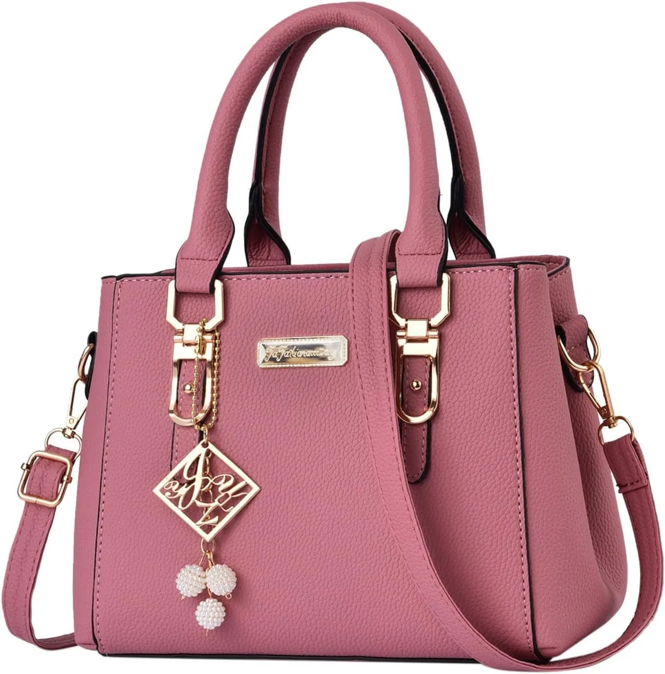 Womens Handbags PU Leather Zipper Tote Bag Purse Roomy Trendy Top Handle Satchel Messenger Shoulder Bags