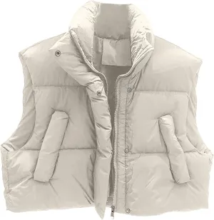 Women's New Hooded Short Loose Vest Outside The Vest Down Jacket Vest Boy Outdoor