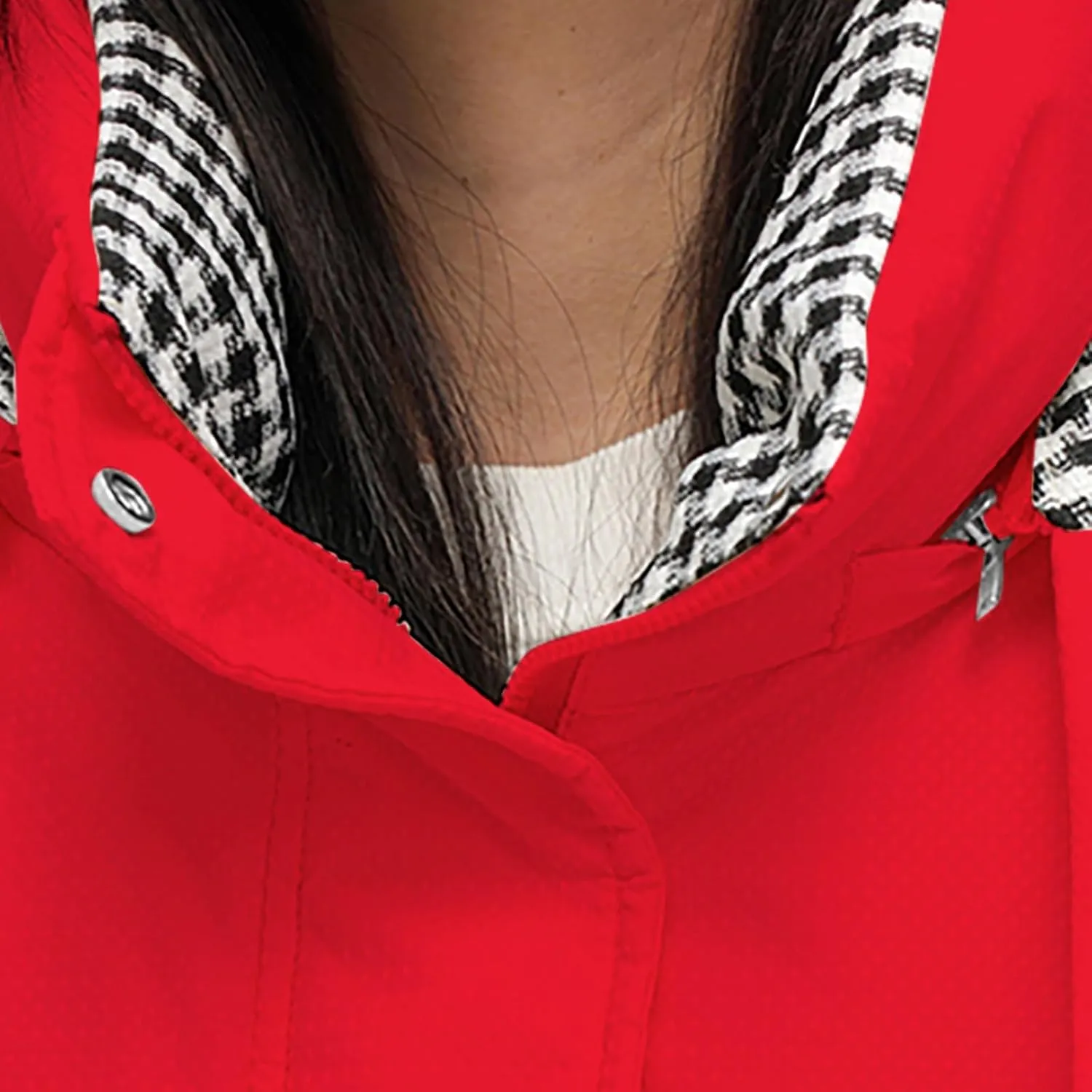 Womens Quilted Hooded Down Jacket Midium Length Plus Size Lightweight Puffer Coat Winter Warm Outfit with Pockets