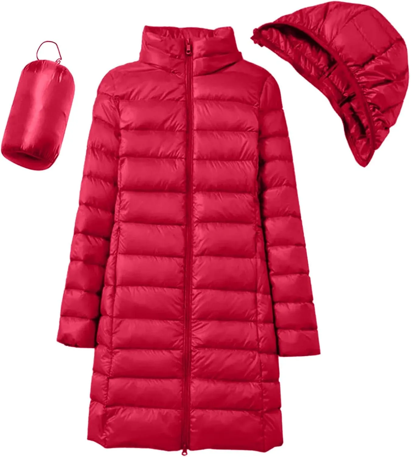 Women's Water Resistant Long Winter Coat Down Jacket Warm Puffer Jacket Parka Padded Coat Winter Outerwear