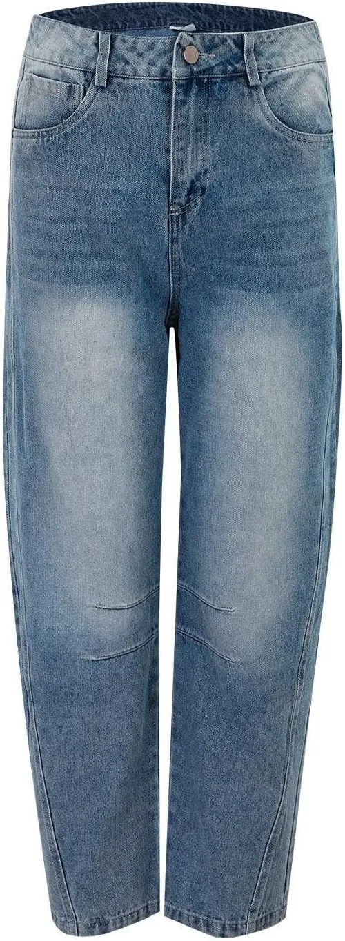 Women's Wide Leg Jeans High Waisted Jean Denim Pants with Pockets Casual Sweatpants Jeans Trousers