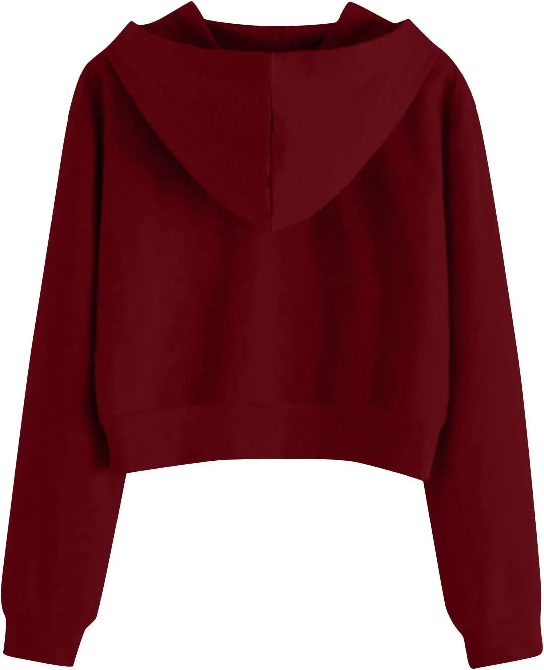 Zip Up Hoodie Women,2024 Fall Cute Trendy Crop Tops Casual Workout Long Sleeve Drawstring Hooded Sweatshirt Jacket
